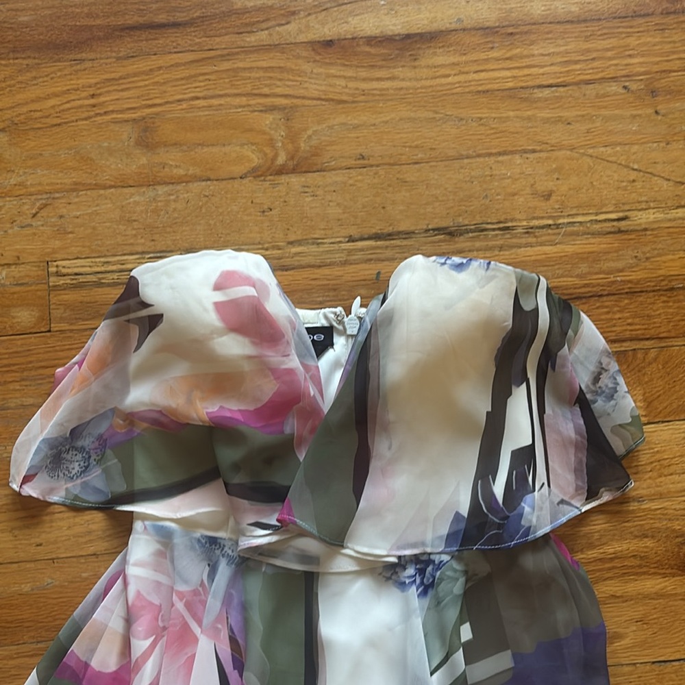 Bebe Strapless Patterned Mini Dress - image 2